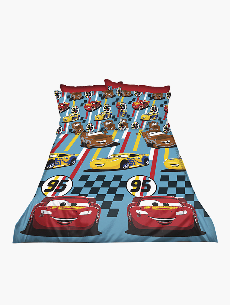 MyRunway Shop Cars Kids Blue Cars Duvet Cover Double Size for Kids